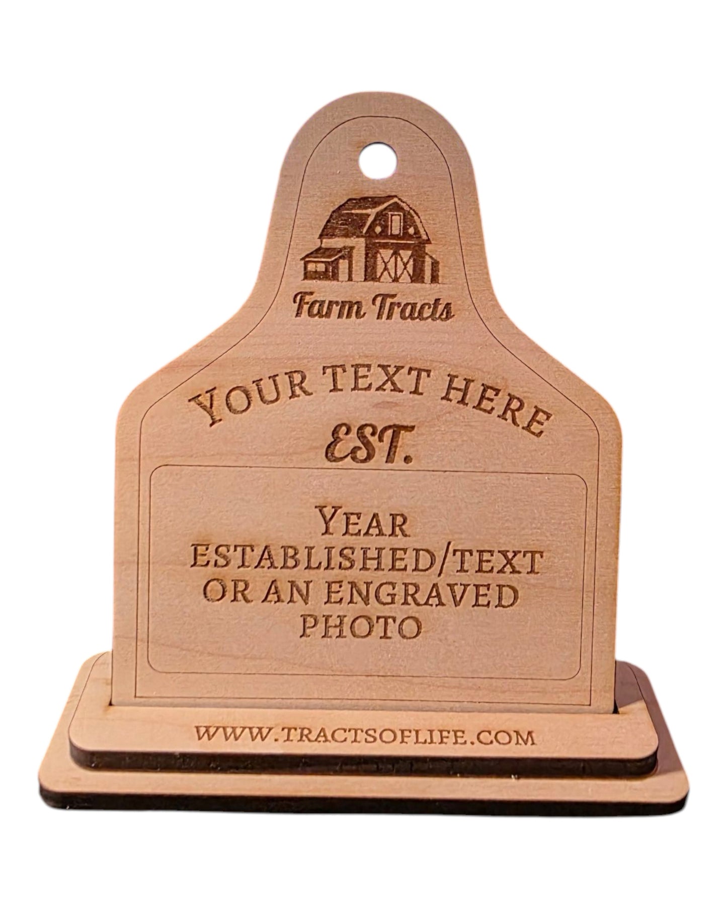 Farm Tracts Tag - Holstein -  Two Sided