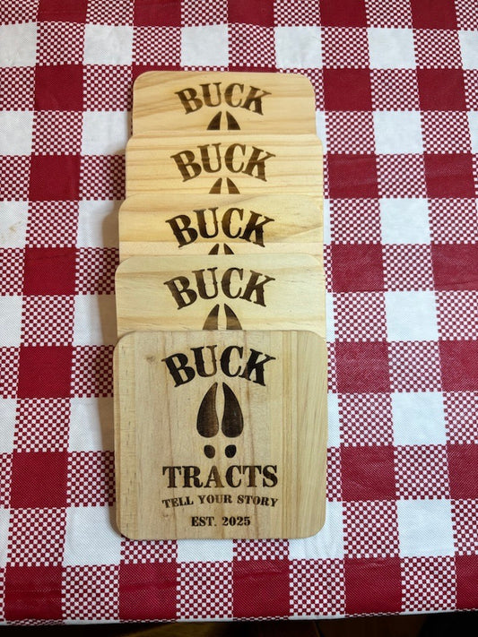 Buck Tracts Coasters
